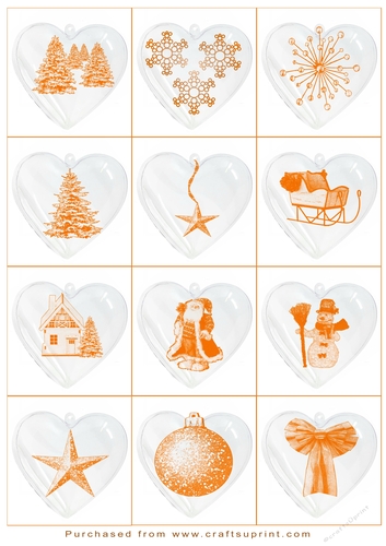 Christmas Tags/Labels Hearts