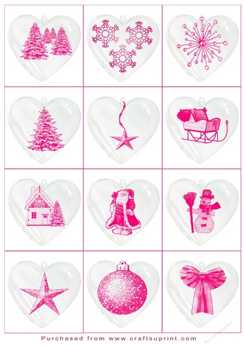 Christmas Tags/Labels Hearts