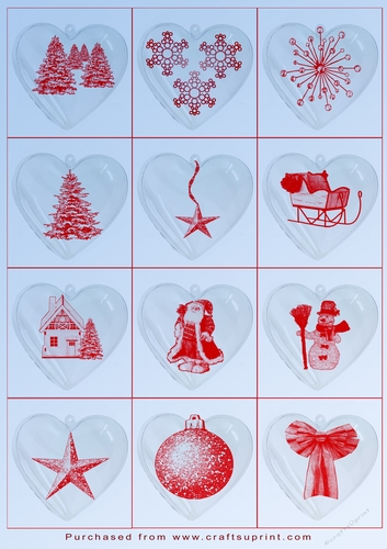 Christmas Tags/Labels Hearts