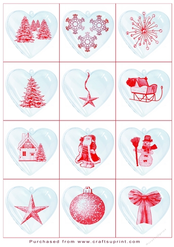 Christmas Tags/Labels Hearts