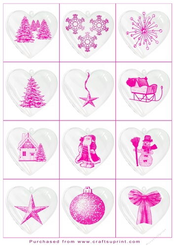 Christmas Tags/Labels Hearts