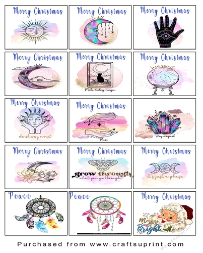 Christmas Tags/Labels Spiritual