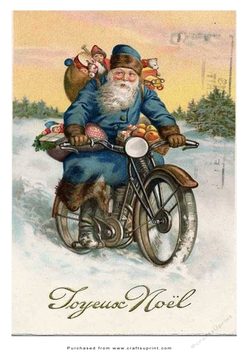 A5 Vintage Topper - Father Christmas