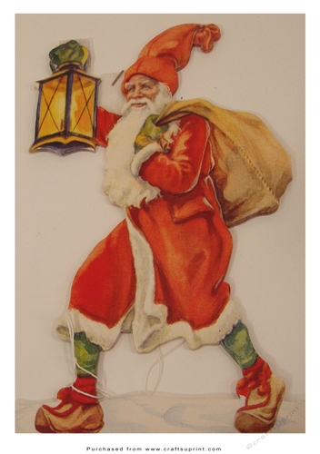 A5 Vintage Topper - Father Christmas