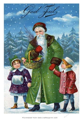 A5 Vintage Topper - Father Christmas