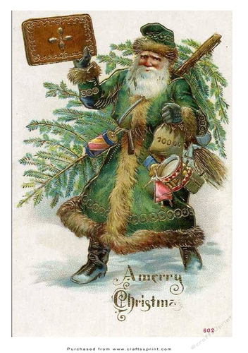 A5 Vintage Topper - Father Christmas