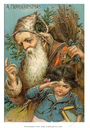 A5 Vintage Topper - Father Christmas