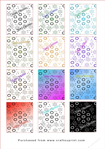 Christmas Tags/Labels Ball Shapes