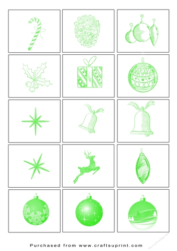 Christmas Tags/Labels Shapes