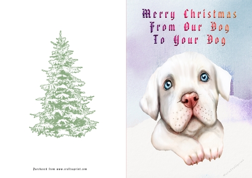 No Cut Just Print Christmas Cards