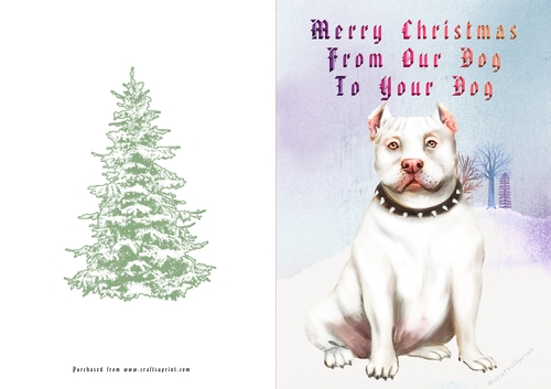 No Cut Just Print Christmas Cards