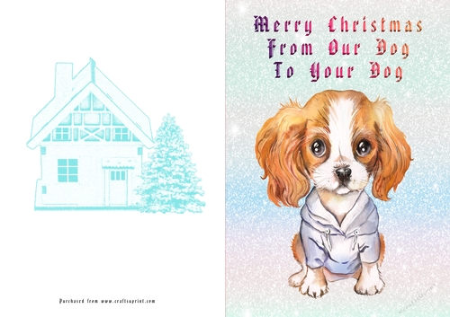 No Cut Just Print Christmas Cards