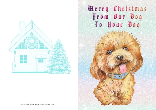 No Cut Just Print Christmas Cards