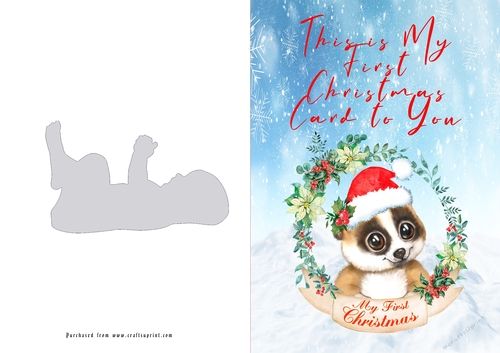 No Cut Just Print Christmas Cards