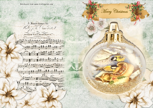 No Cut Just Print Christmas Cards