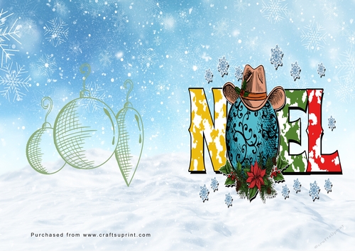 No Cut Just Print Christmas Cards Cowboy Christmas