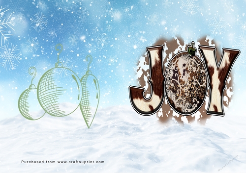 No Cut Just Print Christmas Cards Cowboy Christmas
