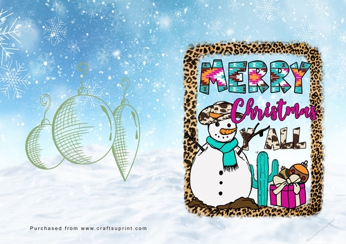 No Cut Just Print Christmas Cards Cowboy Christmas
