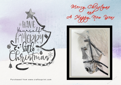 No Cut Just Print Christmas Cards