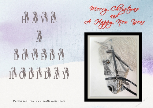 No Cut Just Print Christmas Cards