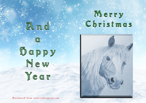 No Cut Just Print Christmas Cards - Animals