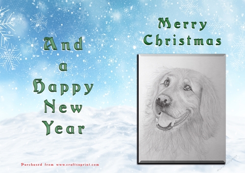 No Cut Just Print Christmas Cards - Animals