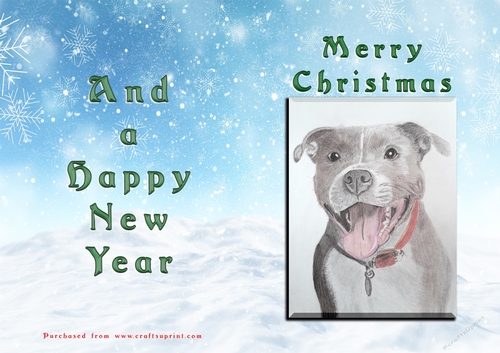 No Cut Just Print Christmas Cards - Animals