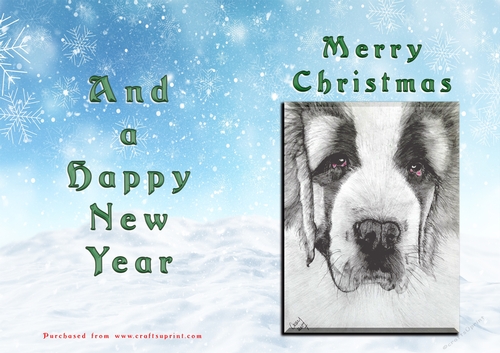 No Cut Just Print Christmas Cards - Animals