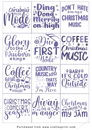 Christmas present Tags/Labels - Various Sayings