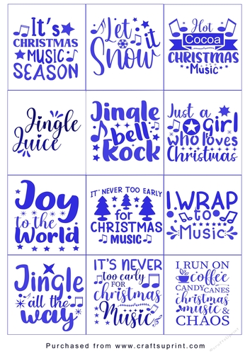 Christmas present Tags/Labels - Various Sayings
