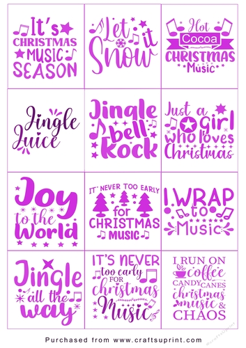 Christmas present Tags/Labels - Various Sayings