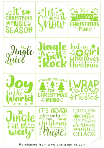 Christmas present Tags/Labels - Various Sayings