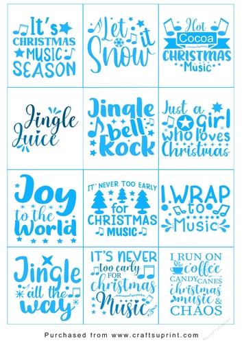 Christmas present Tags/Labels - Various Sayings