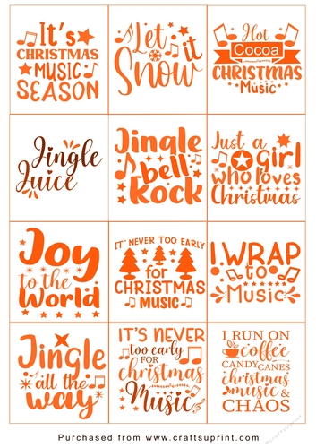 Christmas present Tags/Labels - Various Sayings