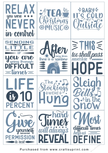 Christmas present Tags/Labels - Various Sayings