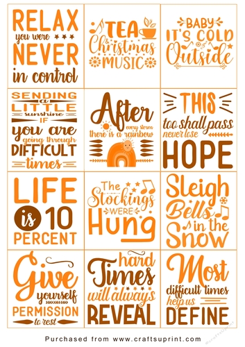 Christmas present Tags/Labels - Various Sayings
