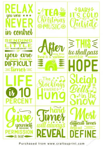 Christmas present Tags/Labels - Various Sayings