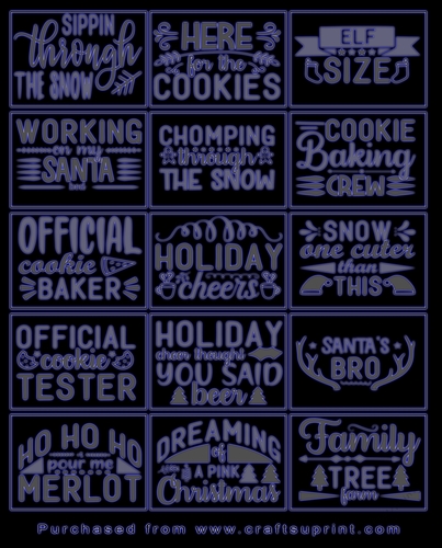 Christmas present Tags/Labels - Various Sayings