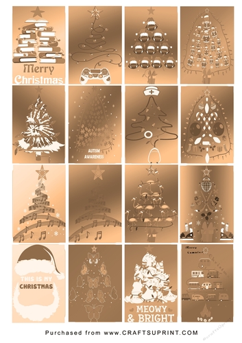 No Cut Just Print Christmas Tags/Labels