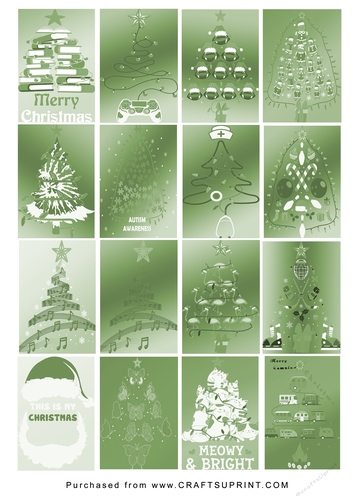 No Cut Just Print Christmas Tags/Labels