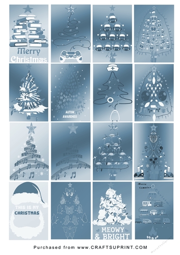 No Cut Just Print Christmas Tags/Labels