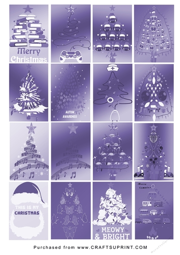 No Cut Just Print Christmas Tags/Labels