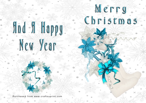 No Cut Just Print Christmas Cards