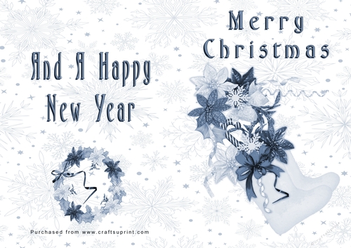 No Cut Just Print Christmas Cards