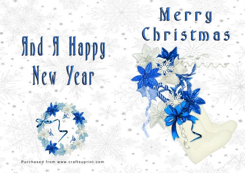 No Cut Just Print Christmas Cards