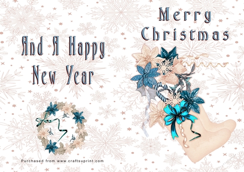 No Cut Just Print Christmas Cards