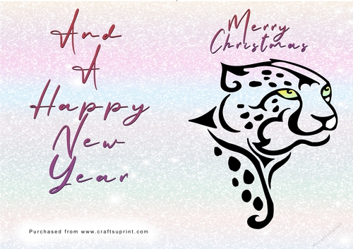 No Cut Just Print Christmas Cards - Wild Animals and Birds