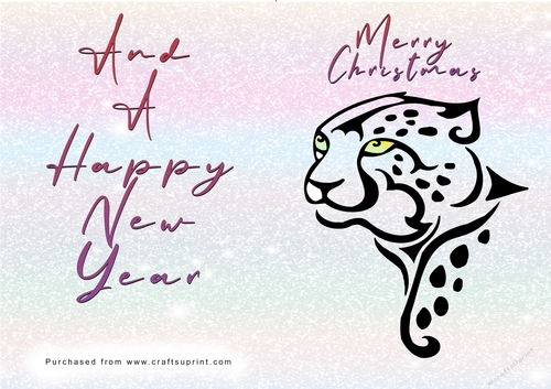 No Cut Just Print Christmas Cards - Wild Animals and Birds