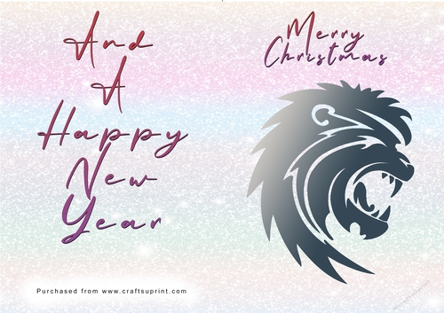 No Cut Just Print Christmas Cards - Wild Animals and Birds