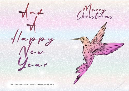 No Cut Just Print Christmas Cards - Wild Animals and Birds